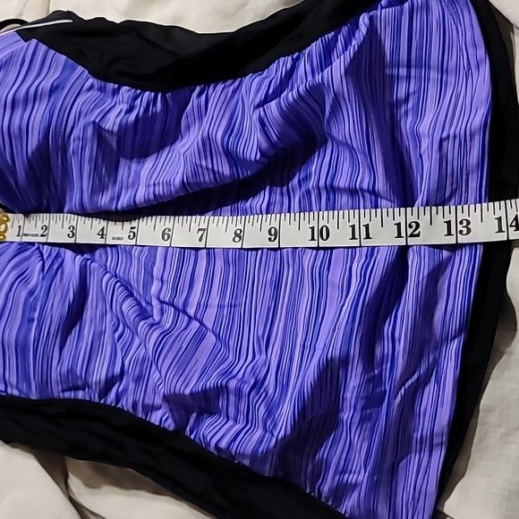 2 piece swim skort set small swim dress with zipper pocket tankini cute - Picture 10 of 10